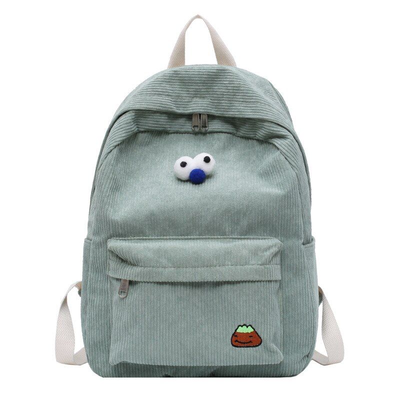 Corduroy Backpacks Women School Bags for Teenager Girls Larger Capacity Laptop Bags Casual Travel Shoulder Bag Female Rucksack