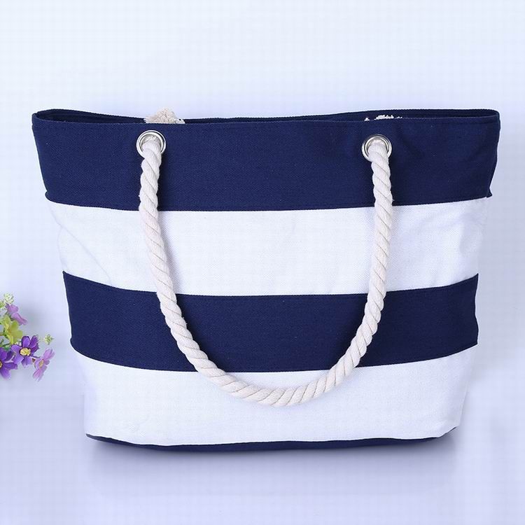 MSMO Women Beach Canvas Bag Fashion Color Stripes Printing Handbags Ladies Large Shoulder Bag Totes Casual Bolsa Shopping Bags
