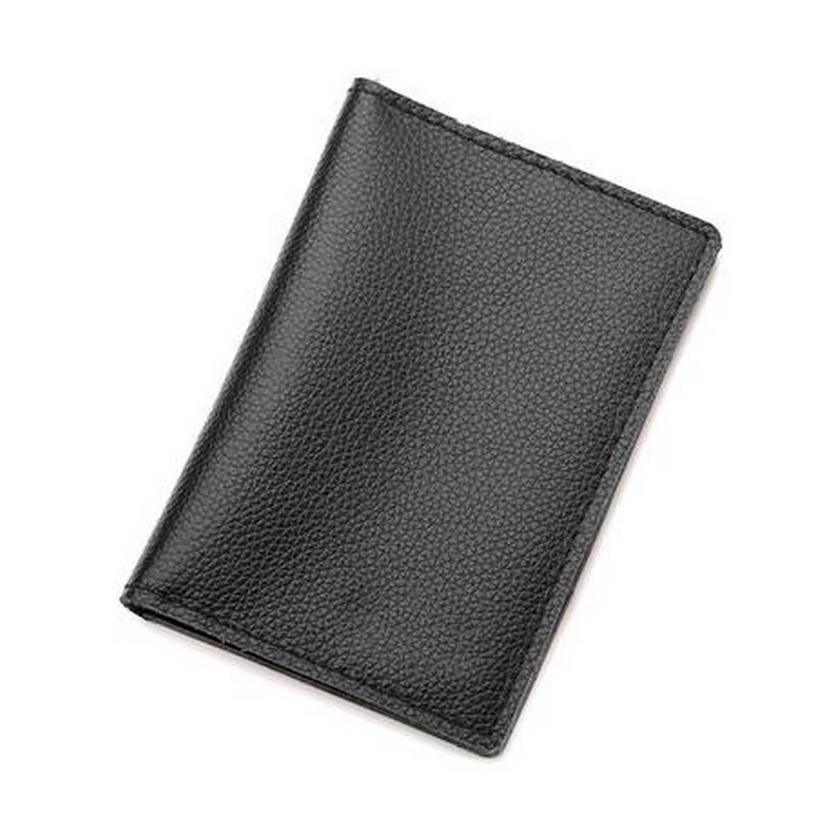 Black Genuine Leather Credit & visiting Card Holder