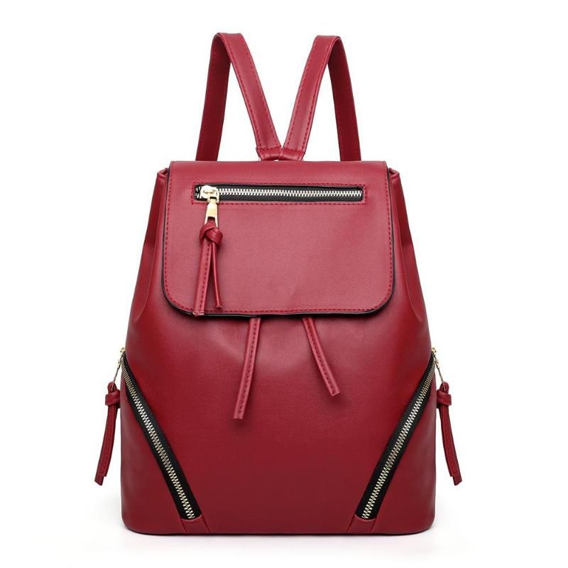 Female backpack Travel Backpack School Bag High Quality PU Leather Women Backpack PU Leather Travel Girls School Shoulder Bag