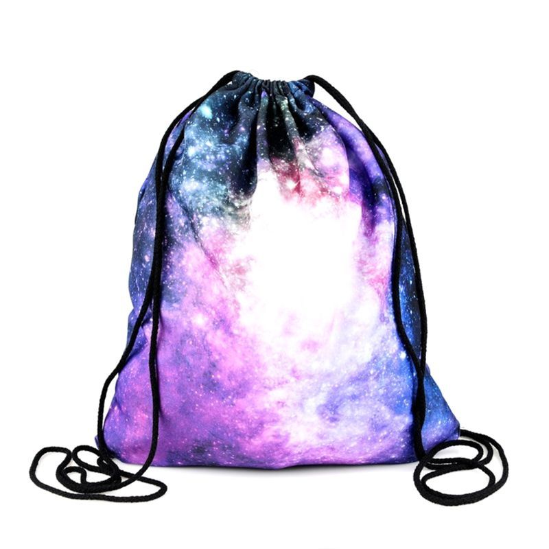 3D Printed Drawstring Gym Bag School Swimming Travel Adults Kids Sports Backpack