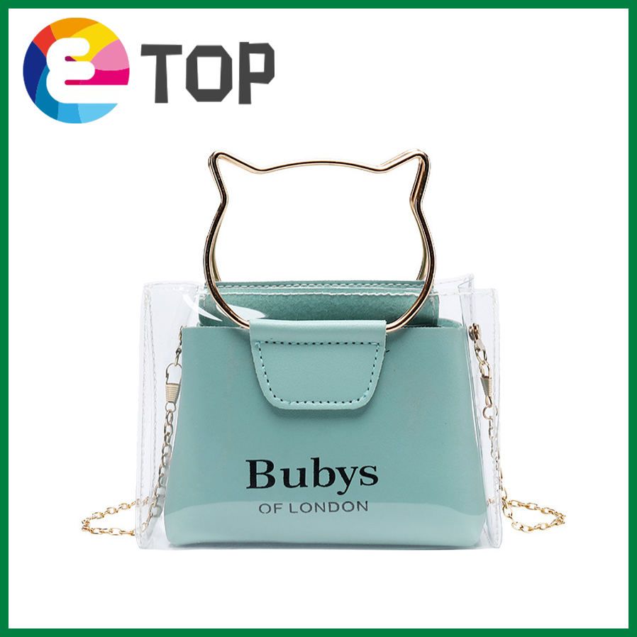 Female bag Korean personality printing creative ear handbag summer and autumn ladies messenger picture jelly bag