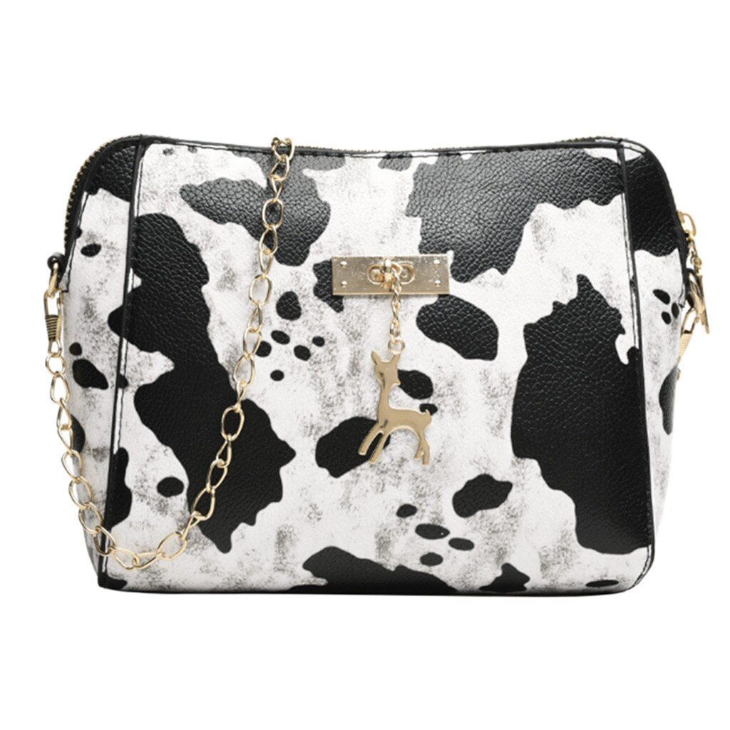 Fashion Womens Leopard Print Fawn Pendant Shell Shoulder Bag Leopard Bag bags For Women Messenger Bag Taschen Women #YY