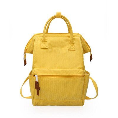 Corduroy Backpacks For Women Ring Fashion Winter Casual Ladies Back Pack Female Teens Girls School Backpack Mochila Feminina