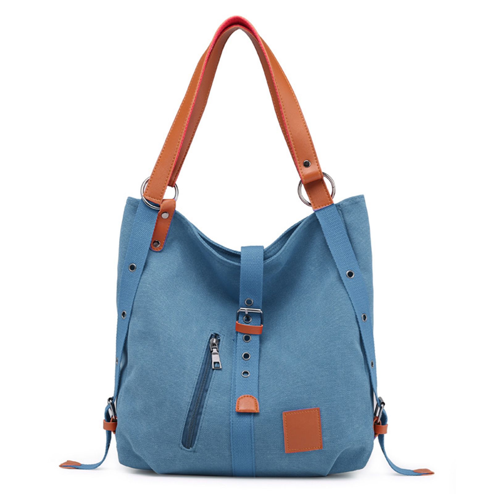 Multifunctional Large Capacity Canvas Women Student Shoulder Cross-body Bag
