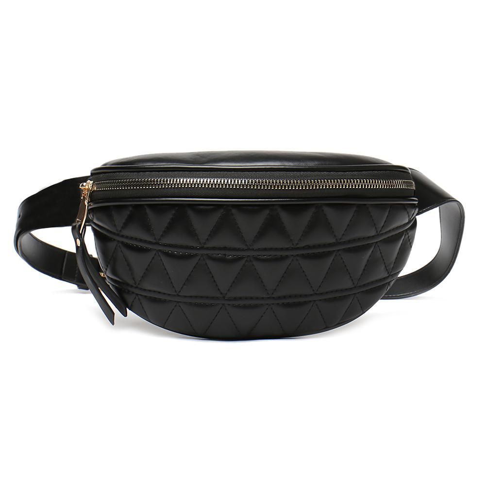Fashion PU Leather Fanny Chest Bag Women Waist Pack Shoulder Crossbody Bag