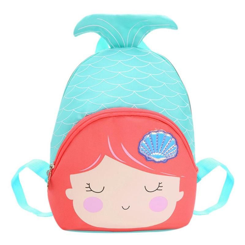 Cartoon Cute Children Backpack Fish Tail Rucksack Lovely Girls School Shoulder Bag Mochila Feminina Mujer Sac A Main Knapsack