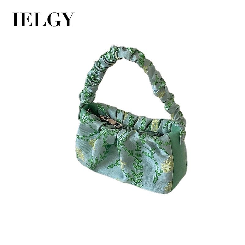 IELGY Jacquard Handbag Small Personality One-shoulder Messenger Chain Bag Floral Bag