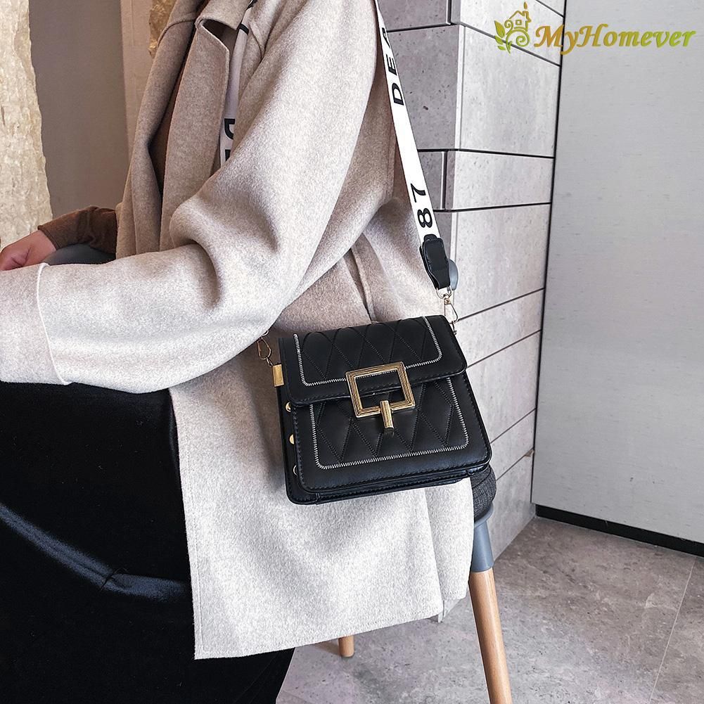 New Fashion Handbags Casual Messenger Bags Women PU Leather Shoulder CrossbodyBuckle Handbags