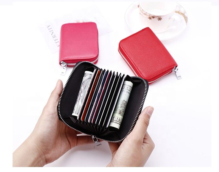 Black PU Leather Credit & visiting Card Holder