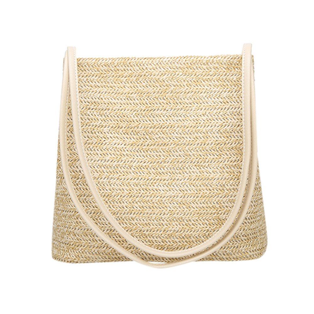 Local Stock 2021 Women Vintage Woven Handbags Tote Bags Handbag Wicker Rattan Bag Shoulder Bag Shopping Straw Bag