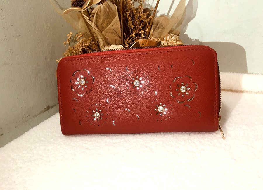 Women Simple PU Lather Wallet Coin Purse