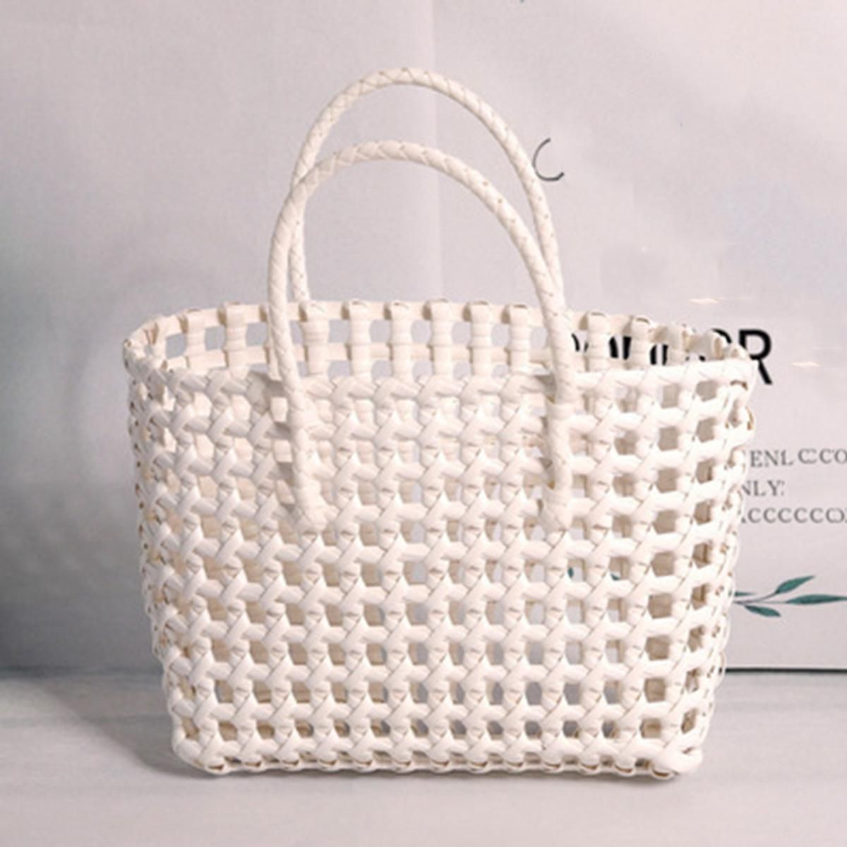 Large Capacity Straw Bag Hand Woven Bag Porle Female Bag Beach Bag