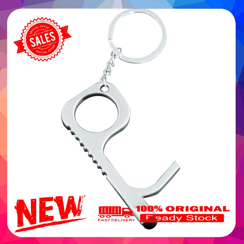 Portable Metal Non Contact Elevator Press Door Opener Button Pusher Key Ring
