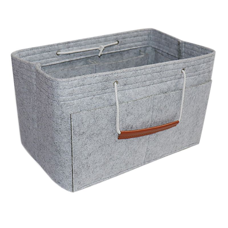 Make Up Organizer Felt Insert Bag for Handbag Travel Inner Purse Girl Portable Cosmetic Bags Storage Bag Diaper Caddy-3