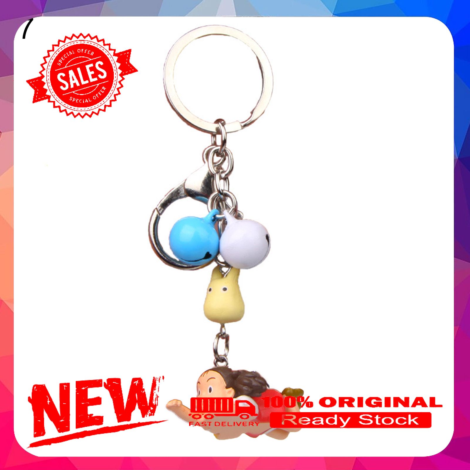 Pendant Keychain Superior Texture Small Size Multiple Styles Adorable Cartoon My Neighbor Totoros Mei Keychain For  Handbag