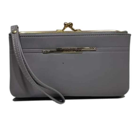 Wholesale New Design Lady Long Capacity Messenger Cell Phone Wallet Bag Ladies 2 Chamber Purse