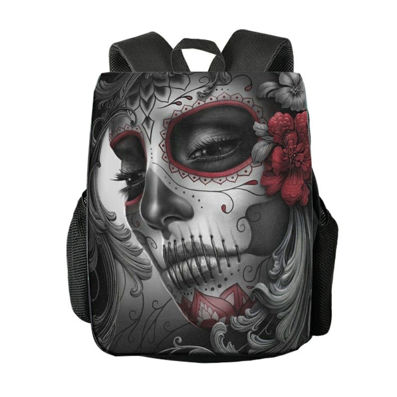 Replaceable Multi-pattern 16/17 Inch gothic girls Print Backpack Women Travel Protable Bag Student School Backpack