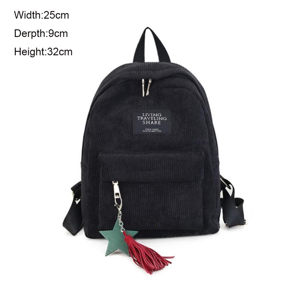 2020 Women Canvas Backpacks Girls School Bag Rucksack For Ladies Pink Black Travel Fashion Bagpack Backpack Bolsas Mochila Mujer
