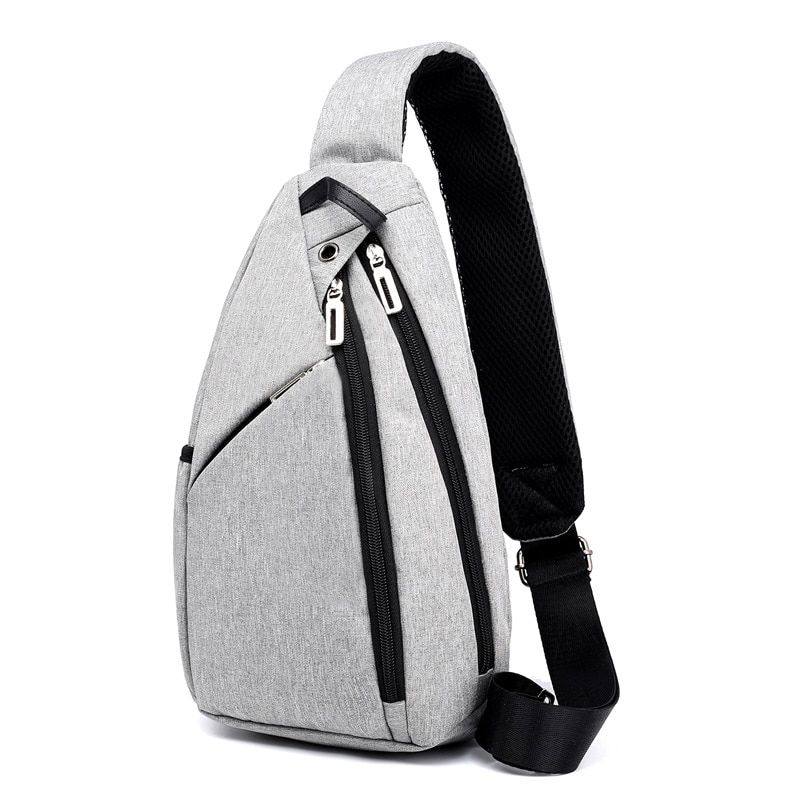 Men Backpack Chest Pack Casual One Shoulder Backpack Multifunction Crossbody Bag Travel Backpack Mochila Masculina Bolsas WFF257
