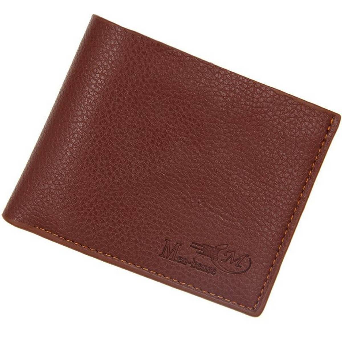 MenBense Leather Wallet Fashion Short Bifold Men Wallet