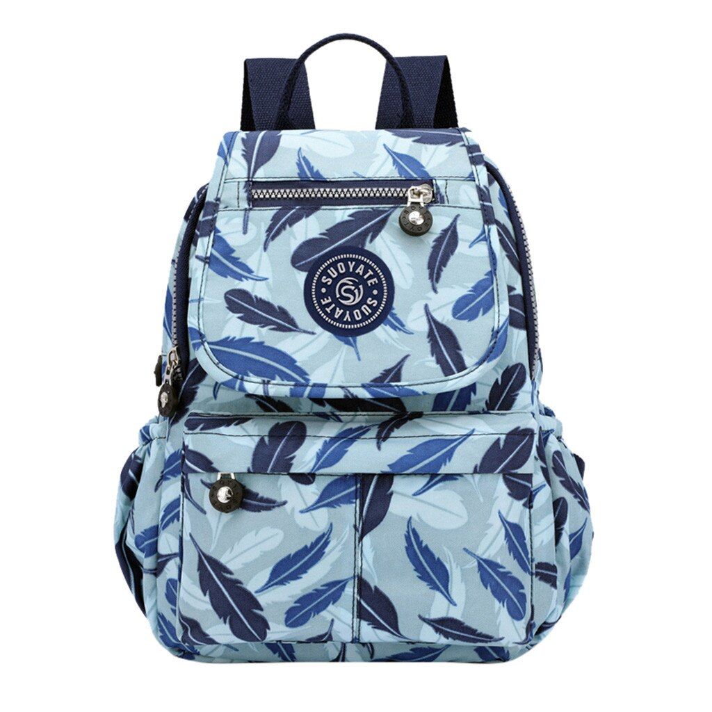 MAIOUMY 2019 Fashion Woman Backpack Waterproof Quality Nylon Soft Handle Solid Multi-pocket Travel Zipper School Bags Mochilas