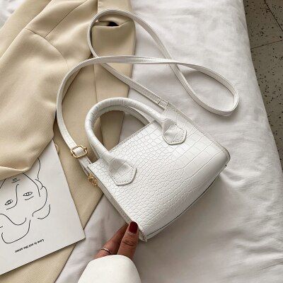 Small Crocodile Pattern PU Leather Crossbody Bags For Women 2020 Summer Lady Shoulder Handbags Female Simple Totes Cross body