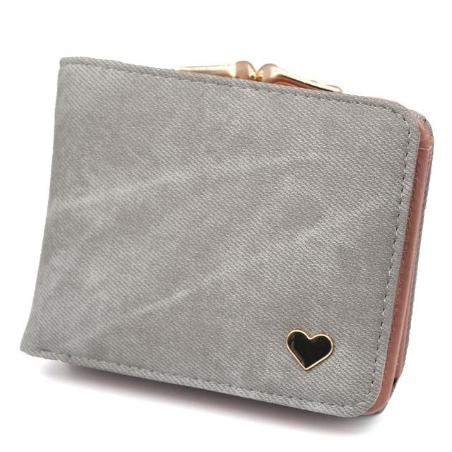 Women Mini Leather Clutch Card Holder Short Wallet