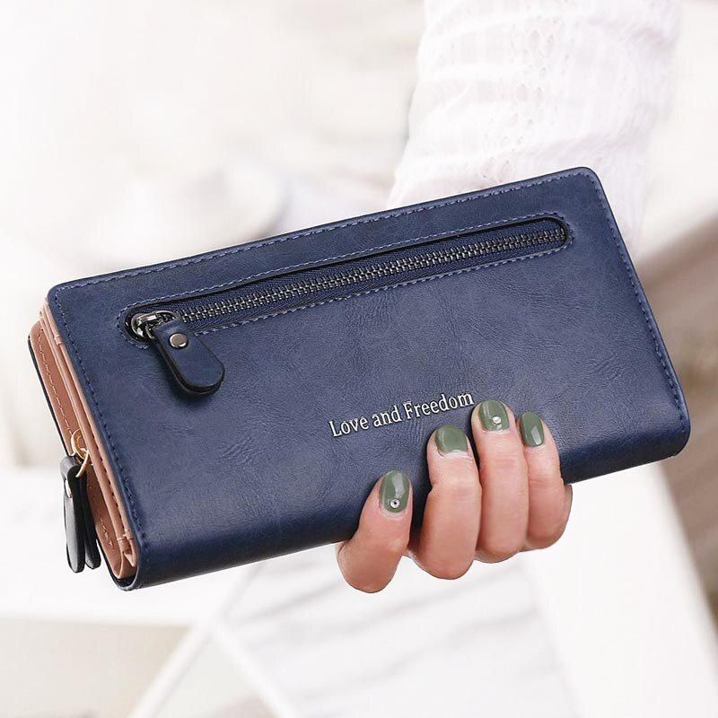 Luxary Women Wallets Card Holder Lady Purses Handbags Money Coin Purse Woman Clutch Long Zipper Wallet Burse Bags Pocket