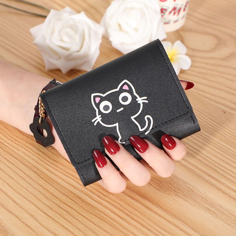 Women Wallet Fashion Cute Cat Money Bag