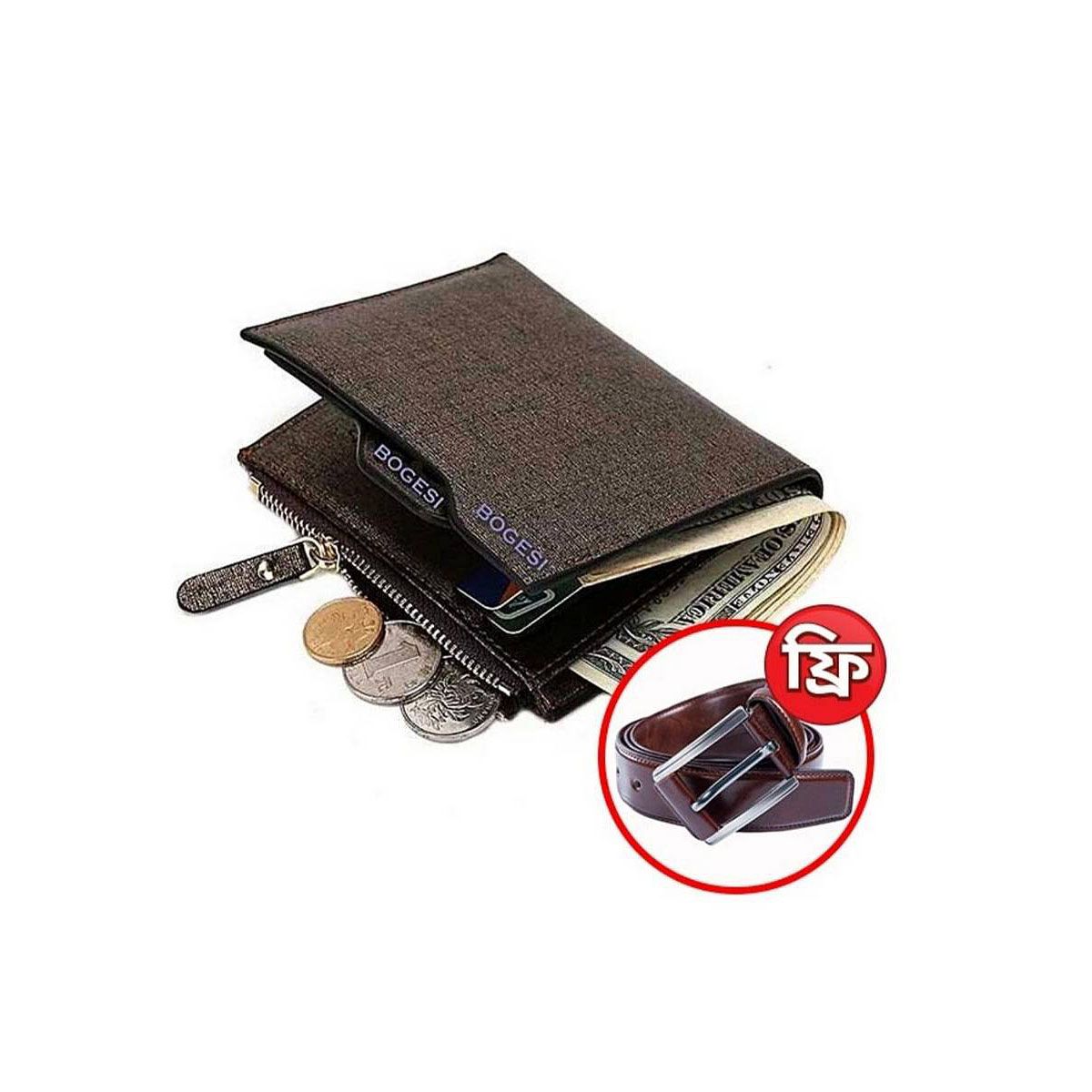 Bogesi Short Male Card Holder Designer Famous Brand Small Leather Men Wallet Man Coin Pocket Purse Carteras Money Portfel Walet - Wallet For Men  - Many Beg