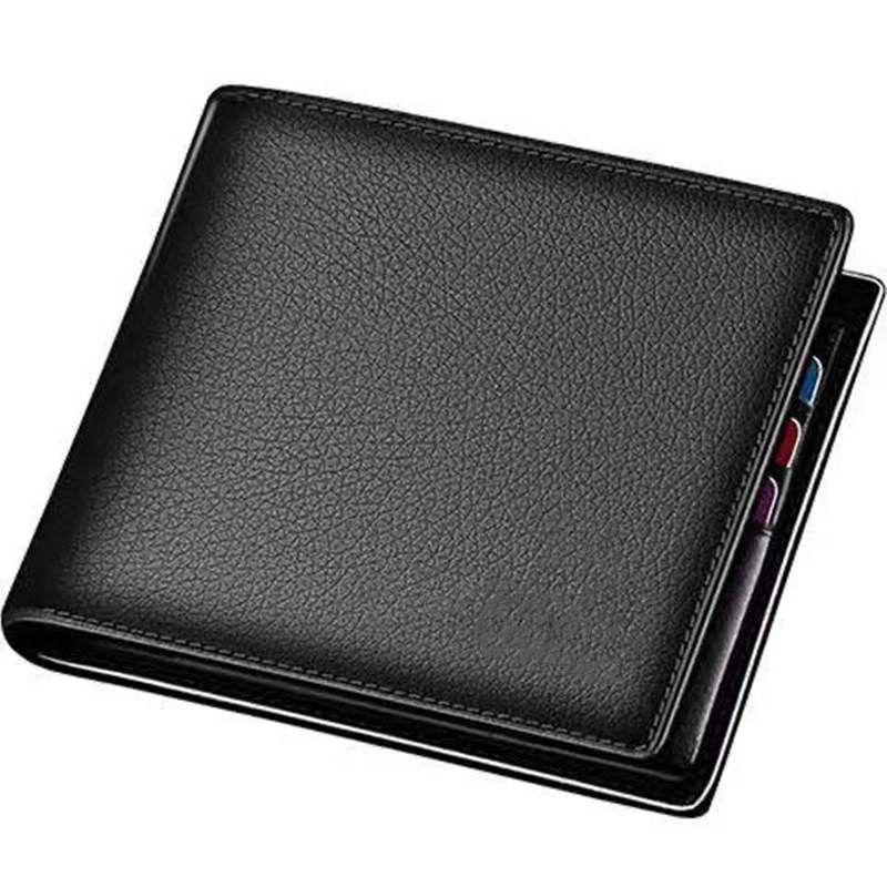 Leather Wallet for Men-BLACK