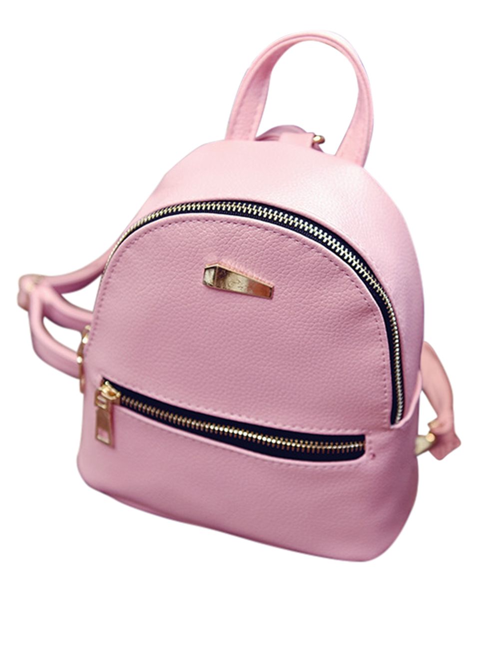 Yfashion Women's PU Leather ravel Backpack irls Candy Color Shoulder Bag Casual Daypack