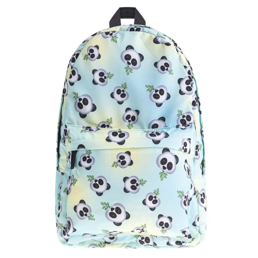 Instagram Facebook TikTok Celebirty Bag Cute Women Girls 3D Panda Print Shoulder School Bag Casual Zipper Backpacks