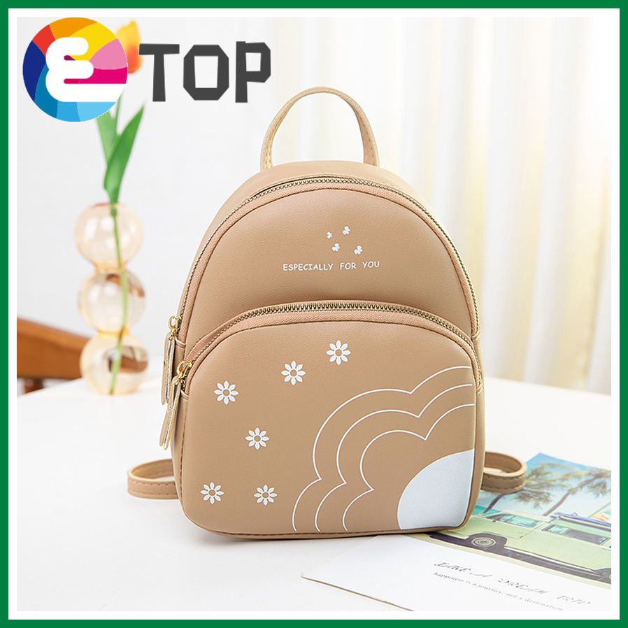 Autumn and winter Korean bag large capacity simple printing backpack multi-pocket all-match female bag
