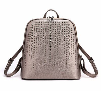 Vadim 2019 Multifunction Bag Women Backpack Rivet Ladies Small Backpack Female School Bags for Students Gilrs Sac a Dos Mochila