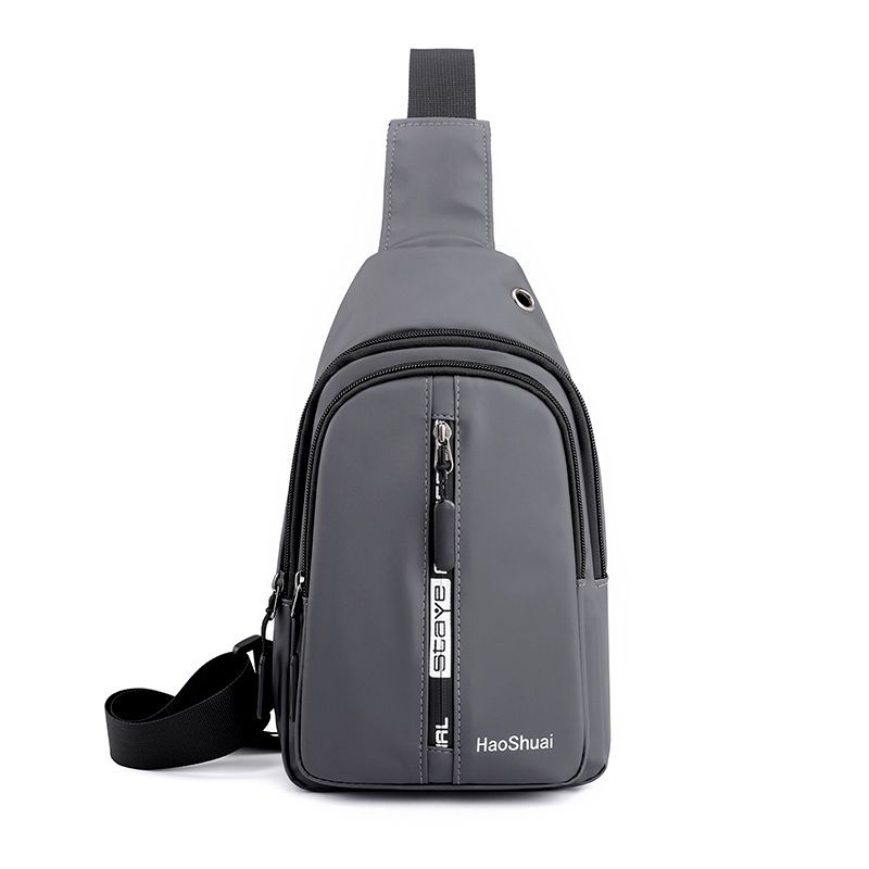 New fashion men's chest bag trendy casual one-shoulder messenger bag outdoor waterproof mobile phone bag