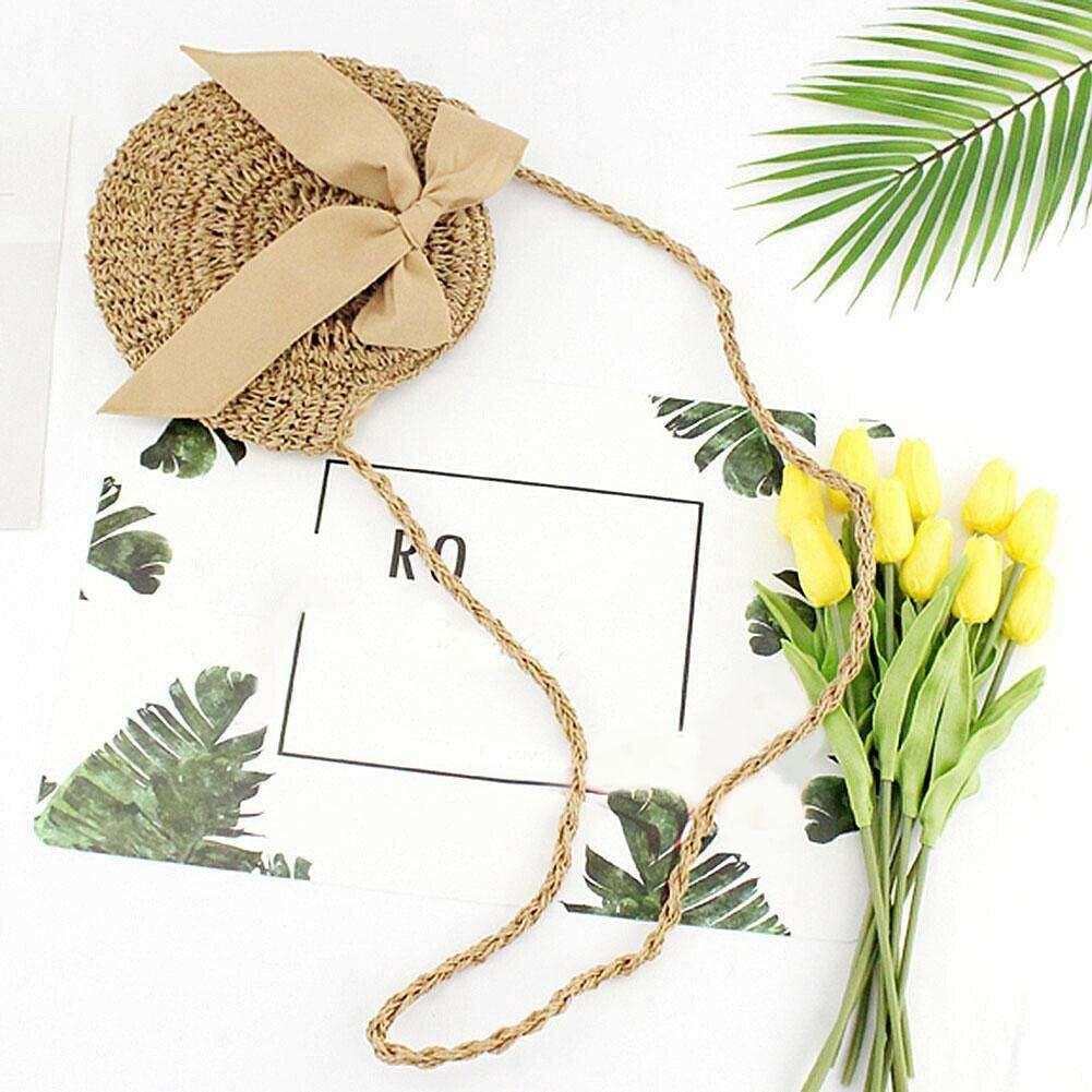 Women Straw Bag Summer Beach Rattan Shoulder Bags Bamboo Bag Handbag Crossbody
