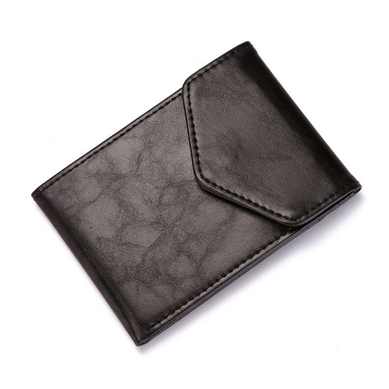 Wallet Women Men Mini Ultrathin Leather Wallet Slim Wallet Coins Purse Credit ID & Card Holders Card Cases