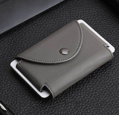 2020 Colorful Women Men Credit Card Holders Plaid PU Leather ID Bank RFID Card Holder Cash Coin Purses Mini Wallet Card Case