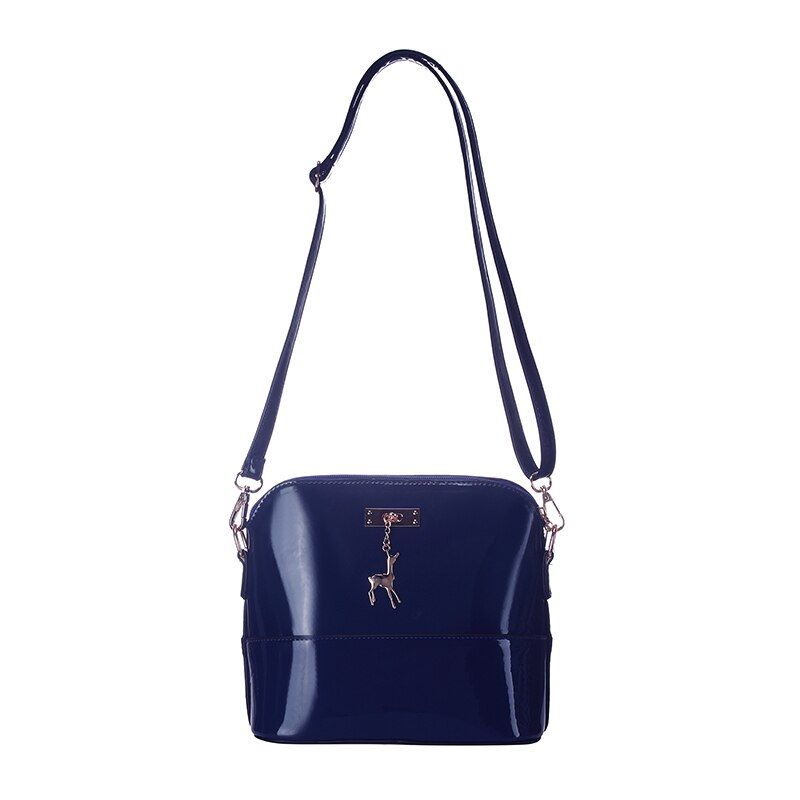DAUNAVIA New female bags quality pu leather soft face women bag wild shoulder messenger bag Quilted shell bag pendant cute deer