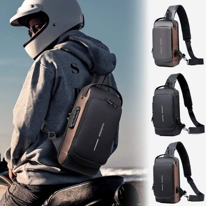 New Stylish Bag for Boys Chest Pack Multi-functional Chest Bag Crossbody Bag Zipper Bag Sports Bag Waterproof Bag For Men Street Shoulder Bag Messenger Bag Travel Bag Work or Business Bag