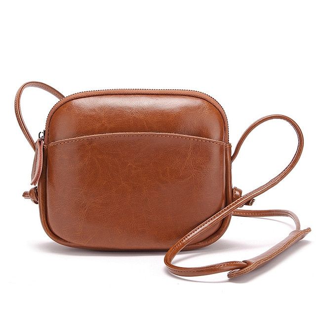 Women Messenger Bag  Leather Small  Bag Vintage Shoulder Bag Ladies Handbags Luxury Purse Women Bags(21 x 7 x 17 CM,)