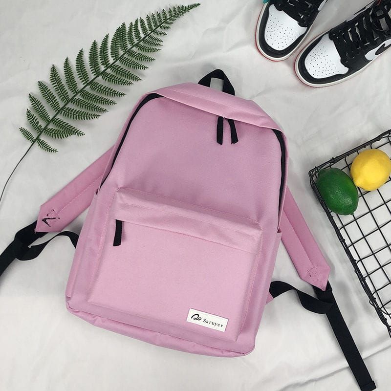 Versatile campus backpack korean version; School bag for male and female