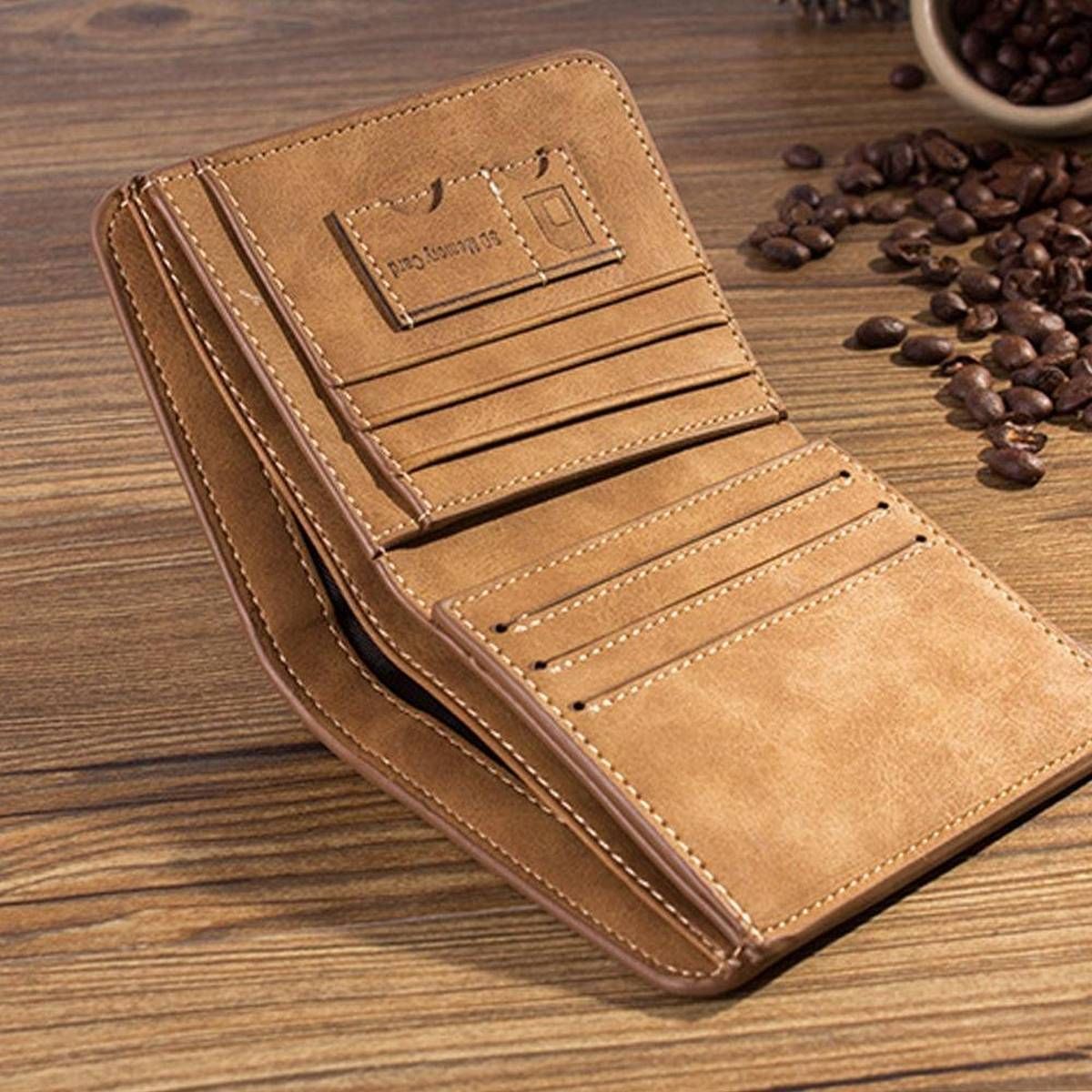 Men Luxury Soft Quality Leather Wallet Credit Card Holder Purse Bags