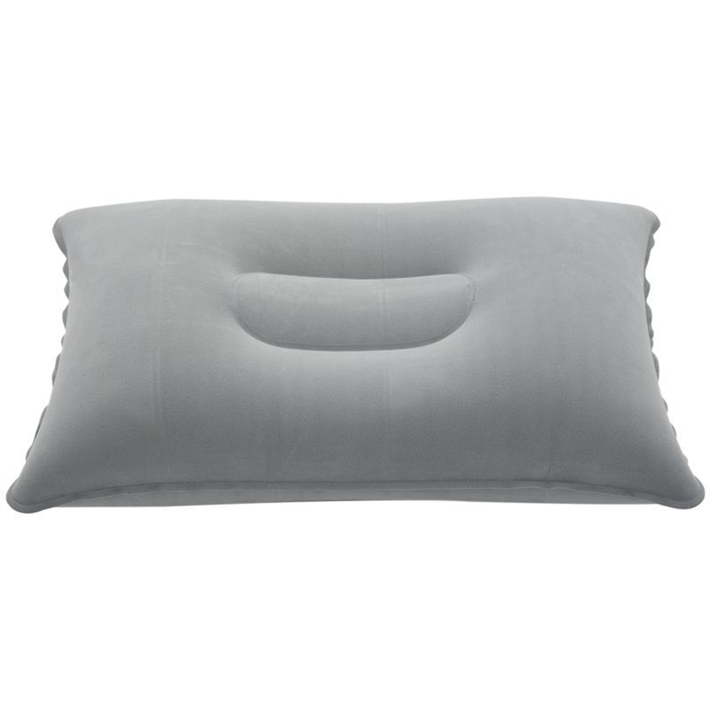 Outdoor Portable Folding Air Inflatable Pillow Double Sided Flocking Cushion For Travel Plane Hotel Hot Worldwide