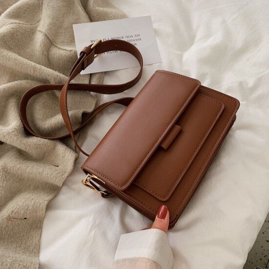 PU Leather Square Crossbody Bags For Women Luxury Quality Shoulder Small Messenger Bag Female Handbags Purses Clutch Bag 2019
