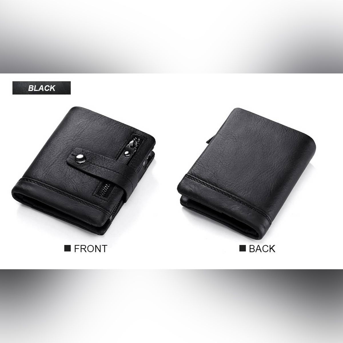 KAVIS Leather Wallet Men Coin Purse Card holder Male Cuzdan PORTFOLIO MAN (many bag) Portomonee Small Mini Rfid Walet Pocket Fashion Man wallet (money bag)