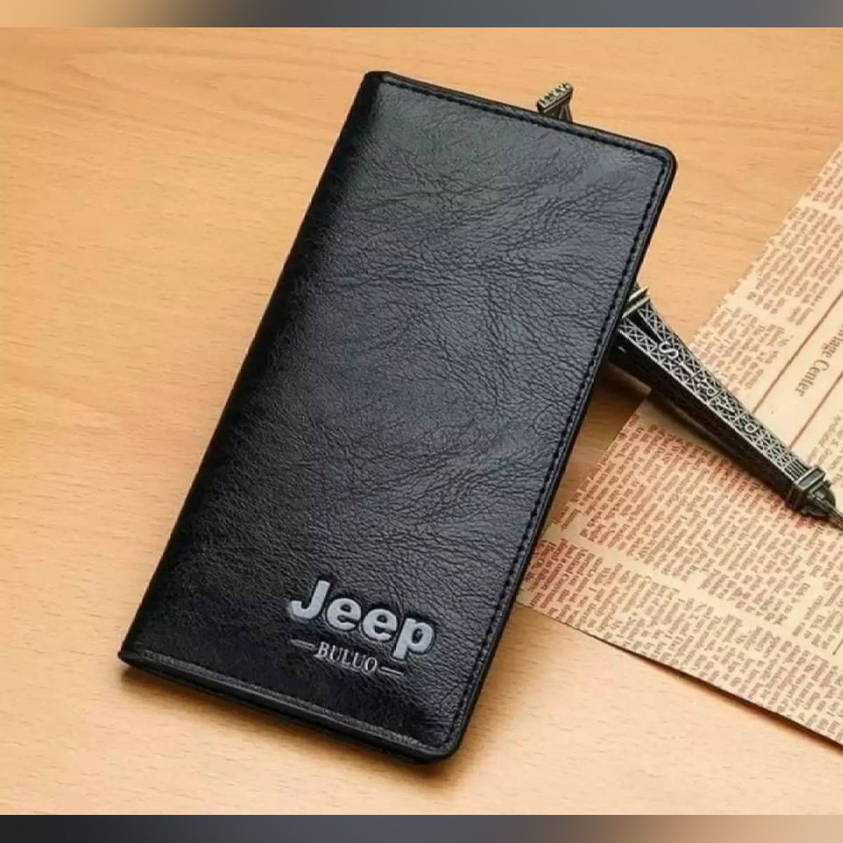 Black High quality Hugh Capacity Thin Men's Long wallet For Men