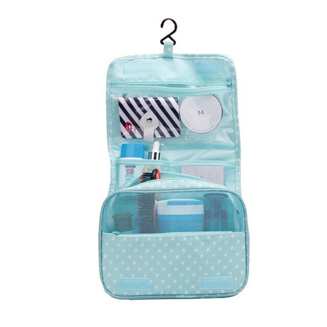 Portable Cosmetic Bag Hanging Beauty travel Cosmetic Bag Waterproof large Cosmetic Bag Foldable Portable Hanging Cosmetic